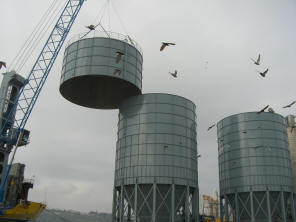 Porto di Ortona (CH) - Silos SCUTTI S.r.l. Impianto di pompaggio cemento